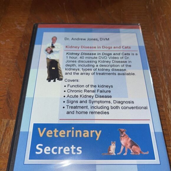 Kidney Disease In Dogs & Cats New! Veterinary Secrets Revealed Instructional DVD - Picture 2 of 2